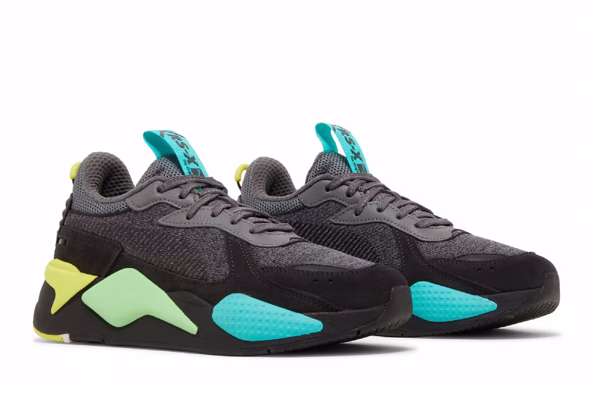 Puma RS-X Highlighter Jr Castlerock Fluorescent Yellow, view 9