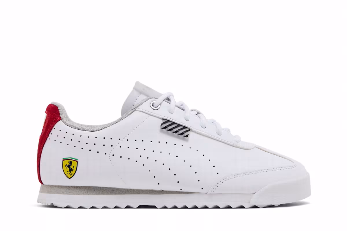 Scuderia Ferrari x Puma Roma Jr White Rosso Corsa, view 2