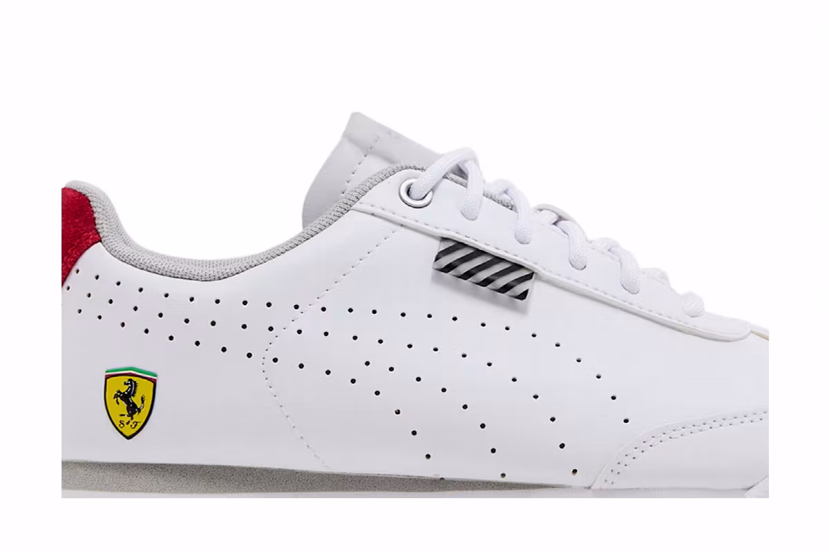 Scuderia Ferrari x Puma Roma Jr White Rosso Corsa, view 3