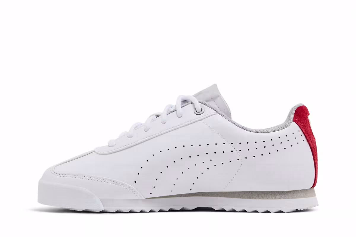 Scuderia Ferrari x Puma Roma Jr White Rosso Corsa, view 4