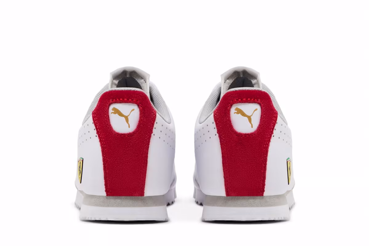 Scuderia Ferrari x Puma Roma Jr White Rosso Corsa, view 7