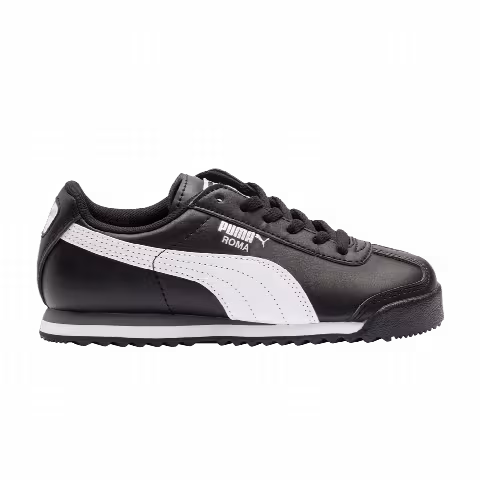 Puma Roma Basic Little Kid 'Black White'