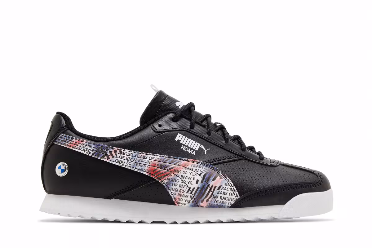 Puma BMW Motorsport x Roma Via Black White, view 2
