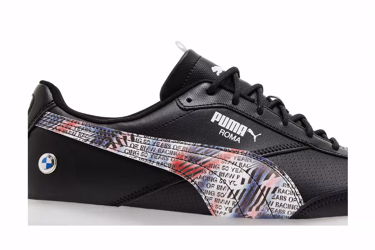 Puma BMW Motorsport x Roma Via Black White, view 3