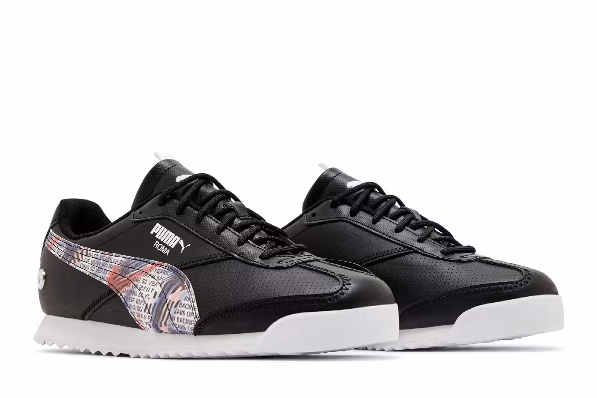 Puma BMW Motorsport x Roma Via Black White, view 9