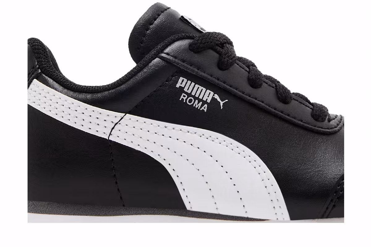 Puma Roma Basic Infant Black White, view 3
