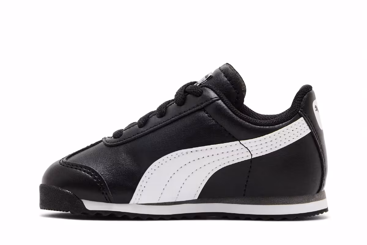 Puma Roma Basic Infant Black White, view 4