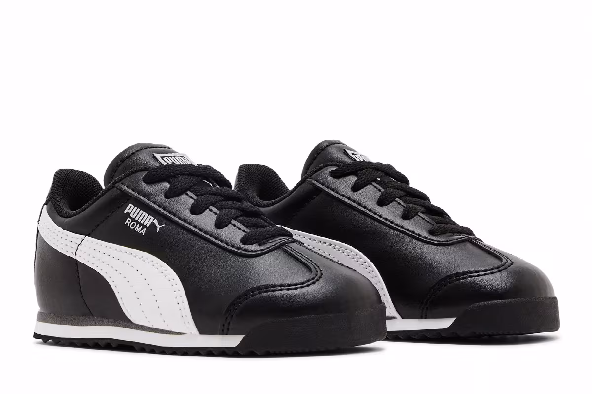Puma Roma Basic Infant Black White, view 9