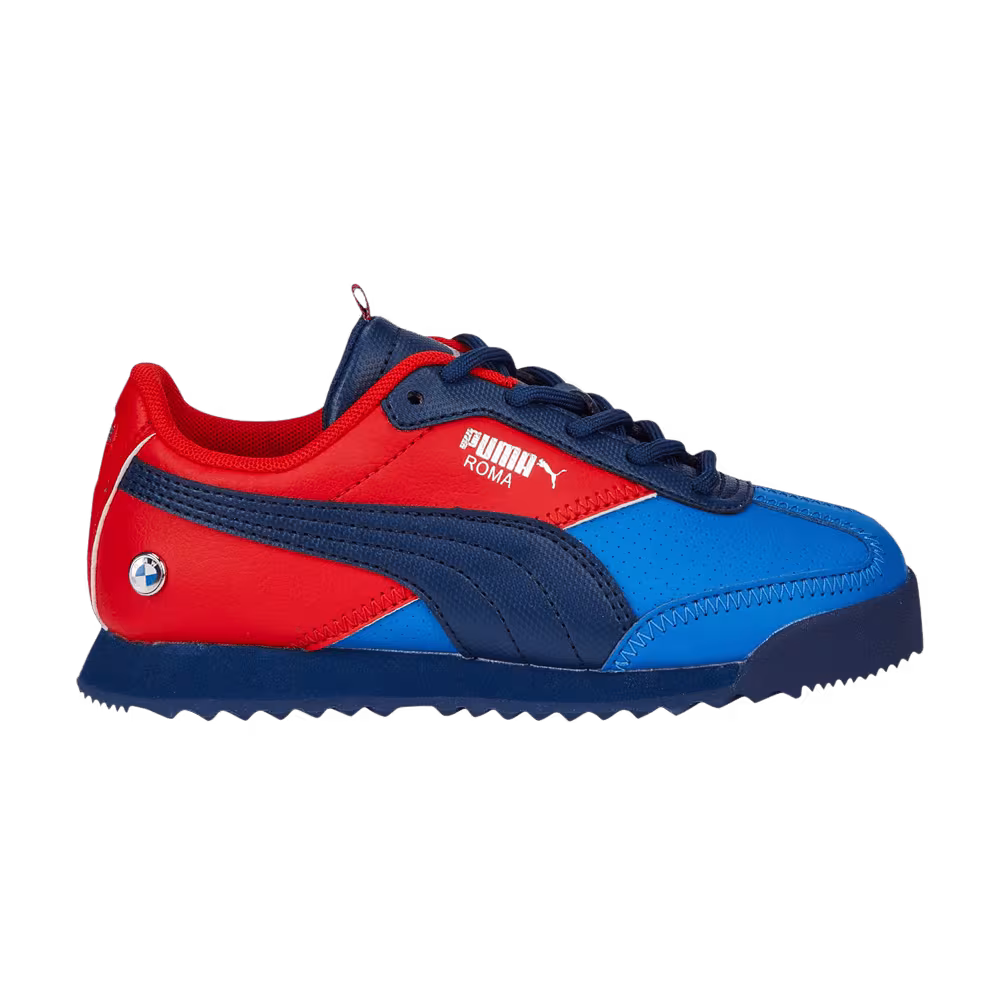 BMW Motorsport x Puma Roma Via Little Kid Strong Blue Fiery Red