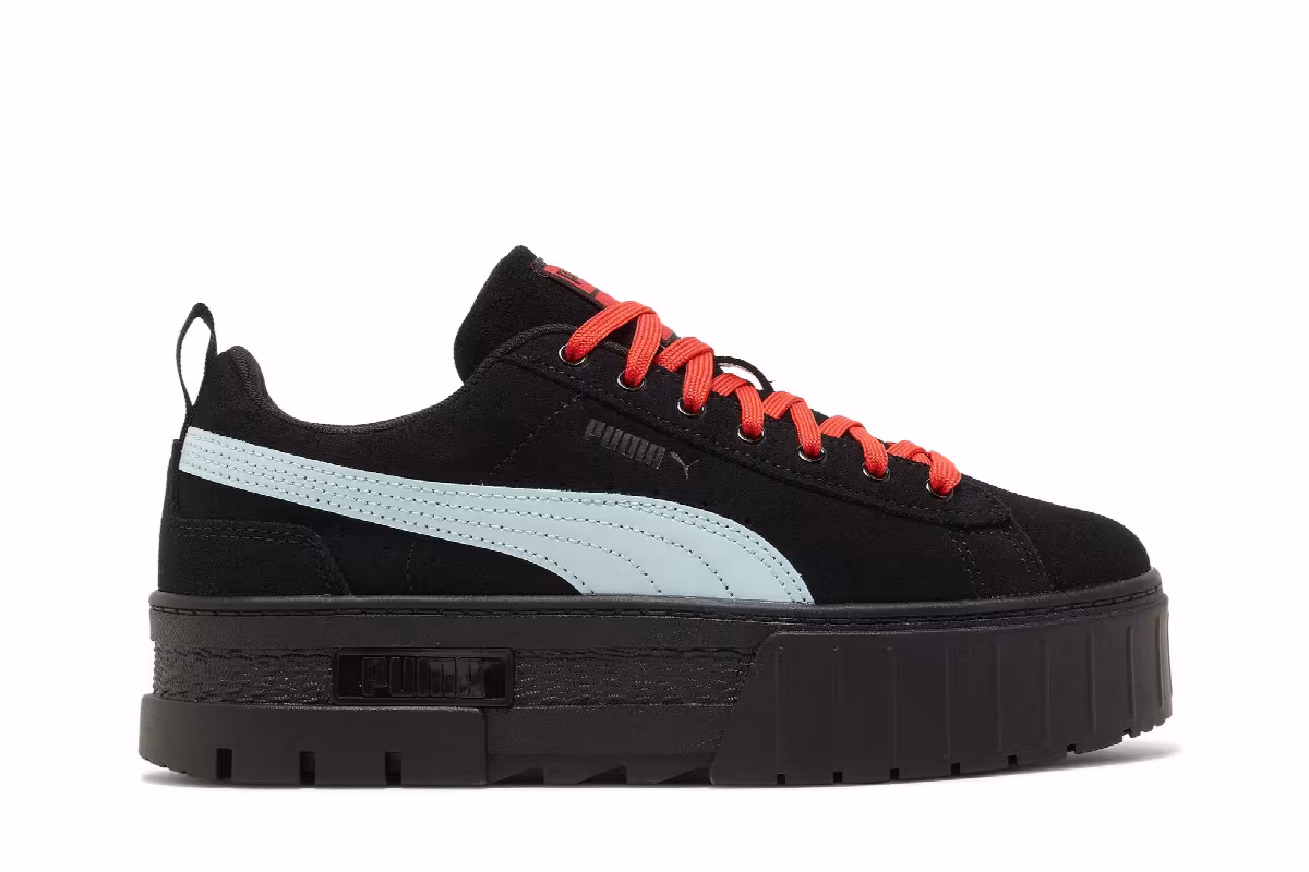 Puma Dua Lipa x Women's Mayze Suede Black Blue Glow, view 2