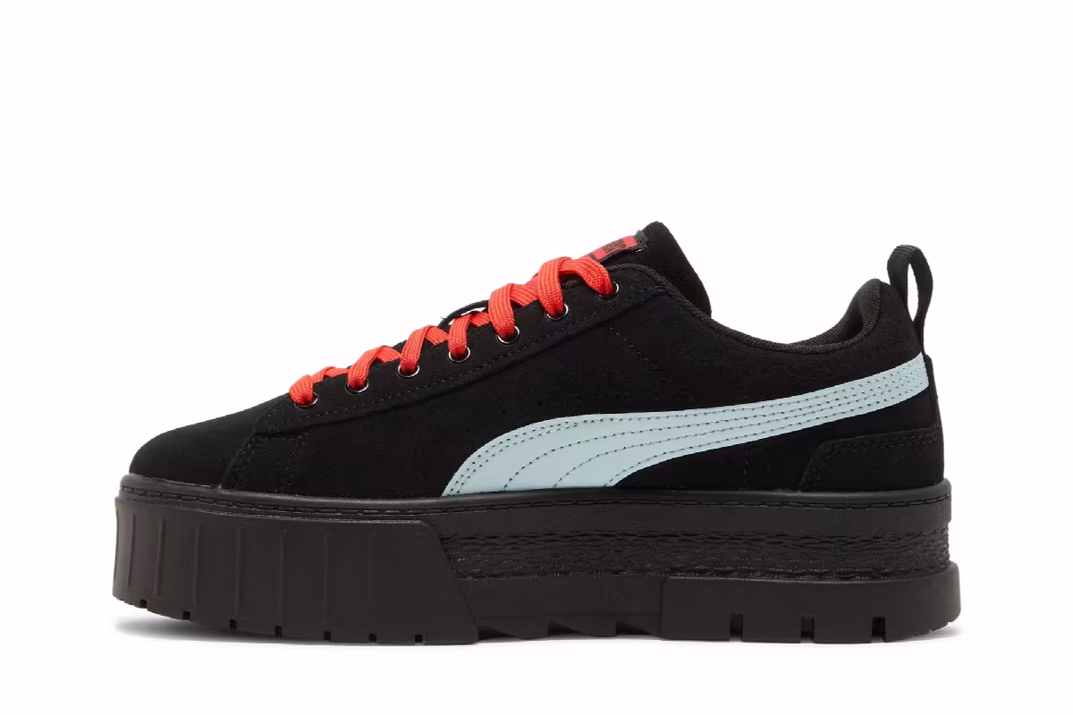 Puma Dua Lipa x Women's Mayze Suede Black Blue Glow, view 4