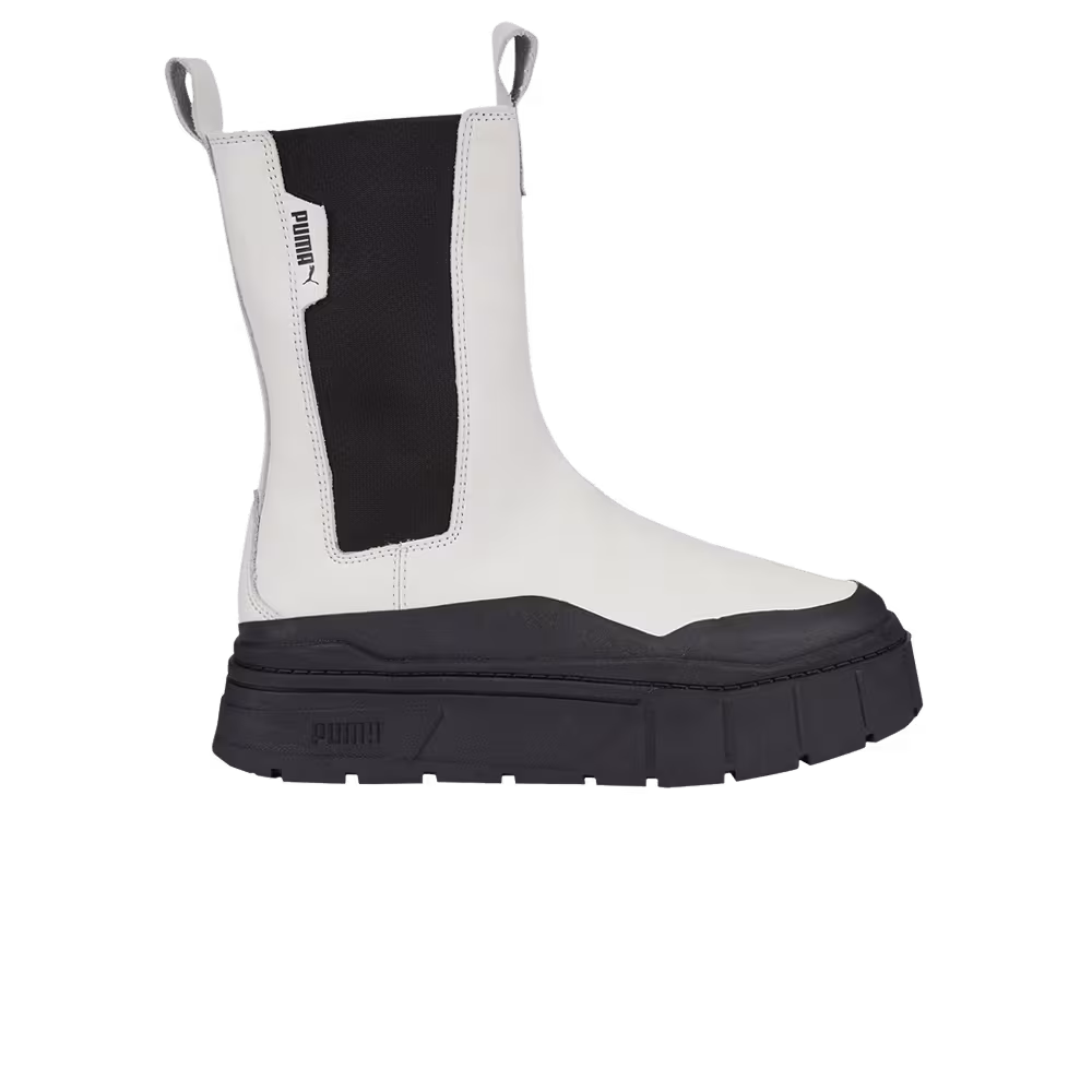 Puma Women's Mayze Stack Chelsea Boot Vaporous Grey Black