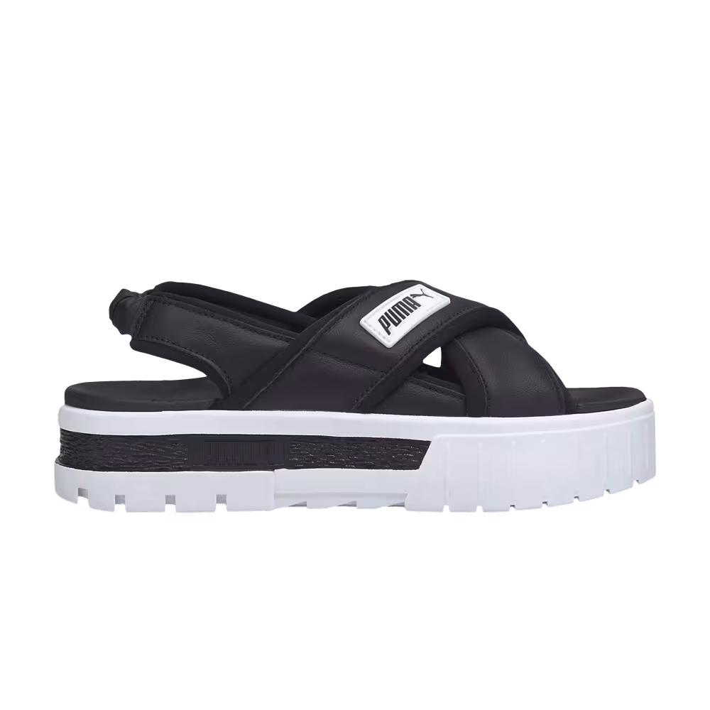 Puma Women's Mayze Sandal Black White