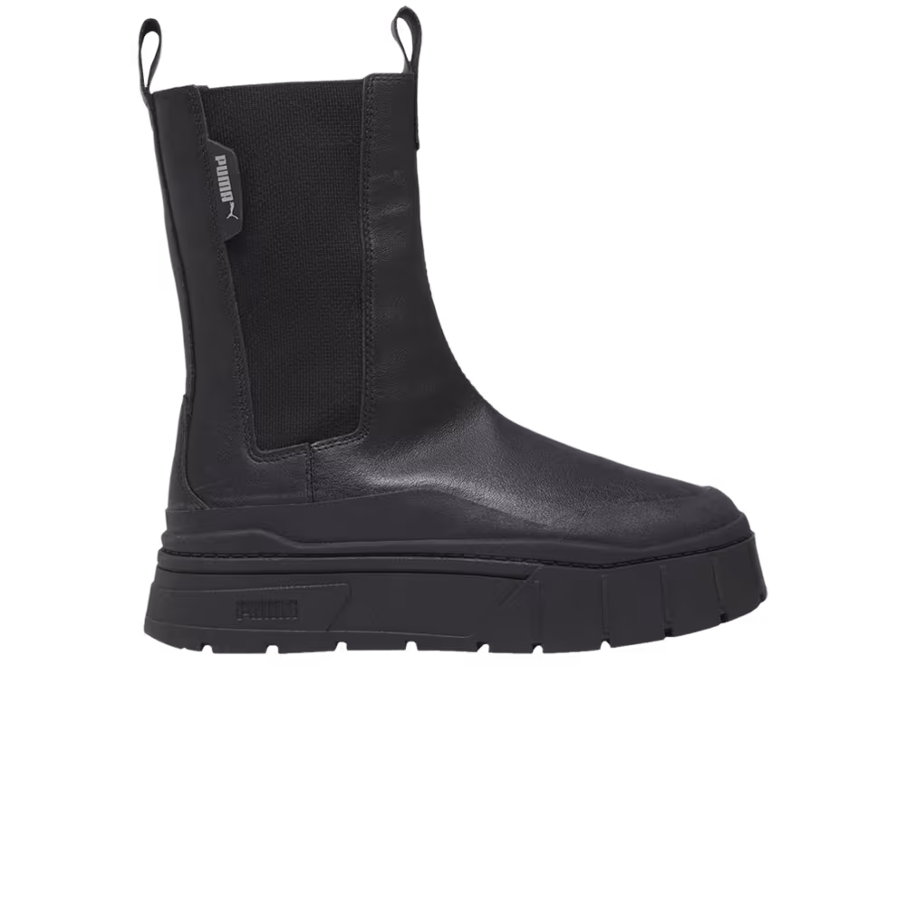 Puma Women's Mayze Stack Chelsea Boot Triple Black