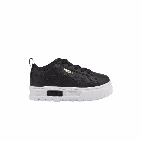 Puma Mayze Leather Infant 'Black Team Gold'