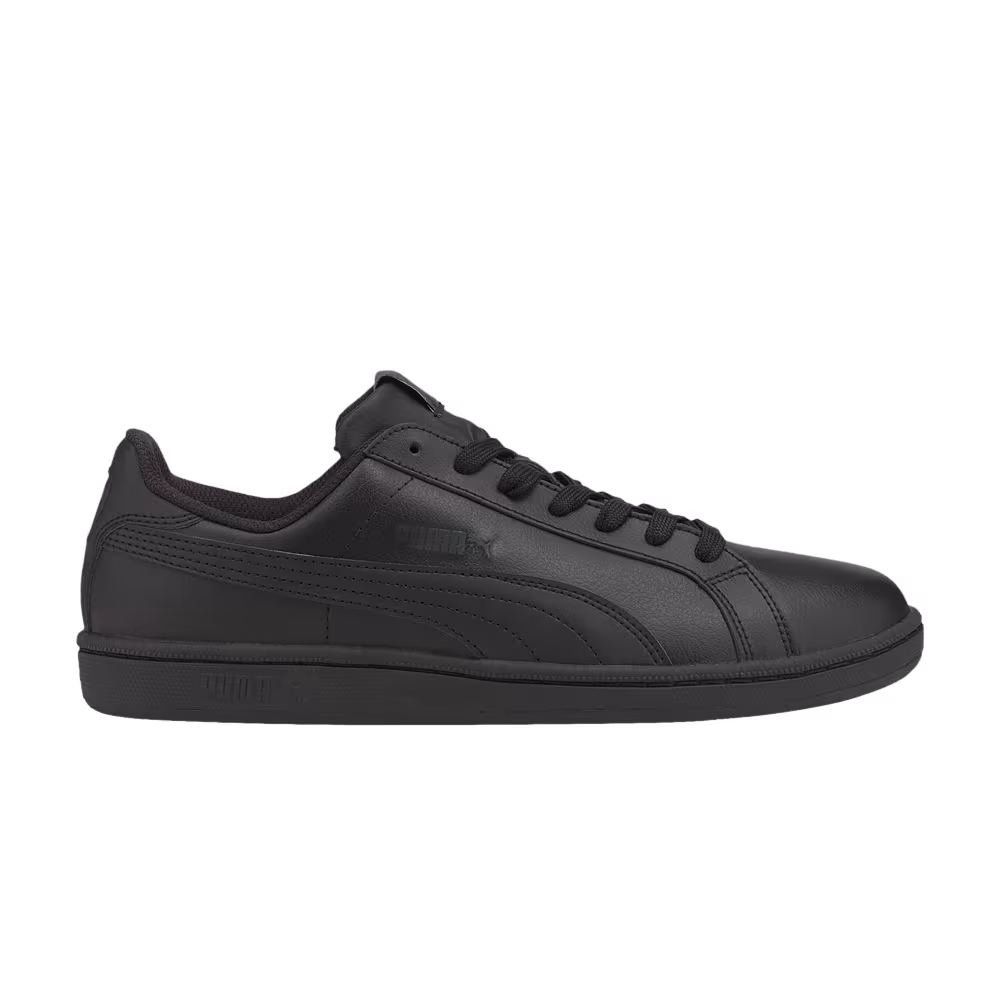 Puma Smash Leather Black Dark Shadow