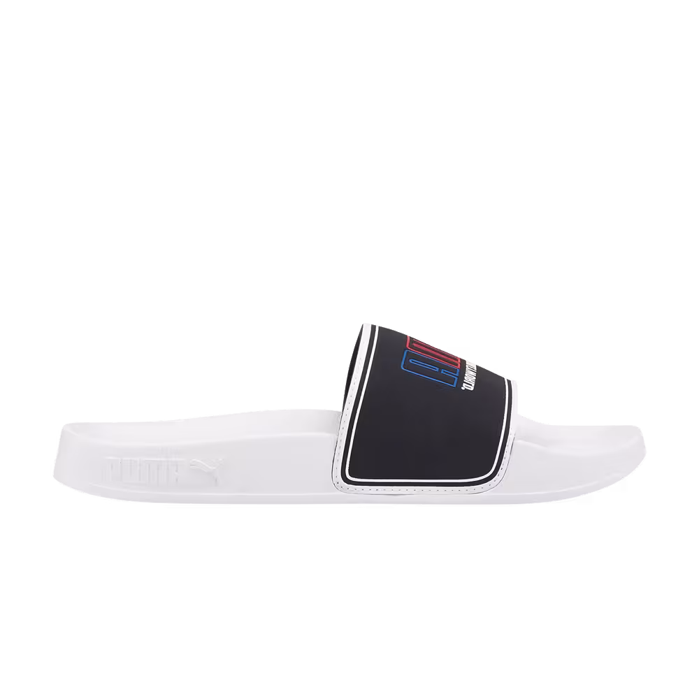 Puma SmileyWorld x Leadcat 2.0 Slide Big Kid White Black