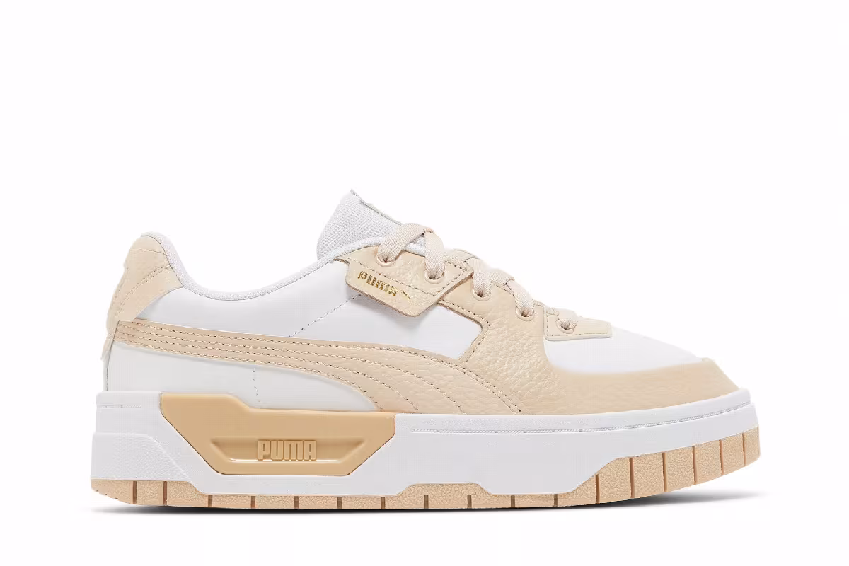 Puma Women's Cali Dream Leather White Shifting Sand, view 2