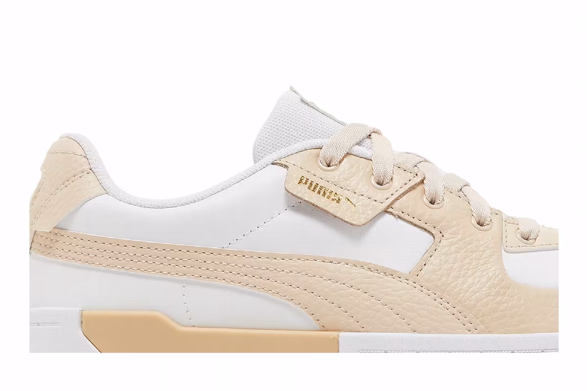 Puma Women's Cali Dream Leather White Shifting Sand, view 3