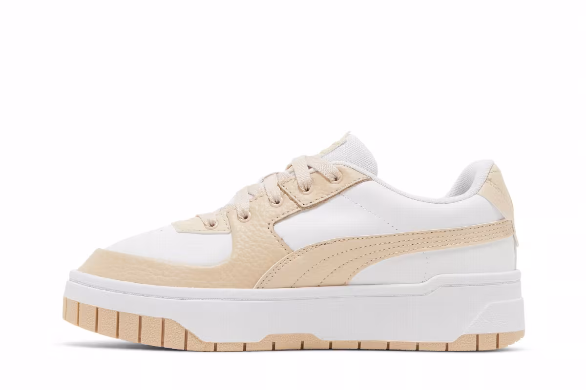 Puma Women's Cali Dream Leather White Shifting Sand, view 4