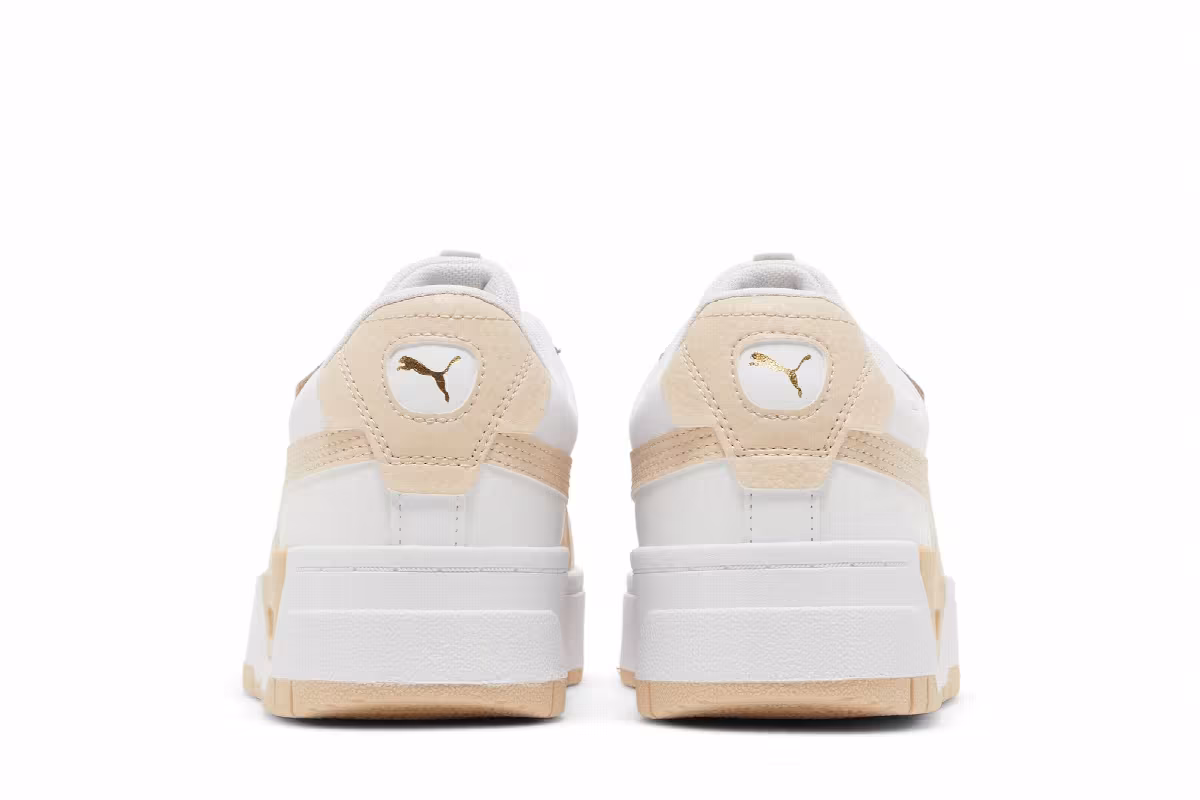 Puma Women's Cali Dream Leather White Shifting Sand, view 7