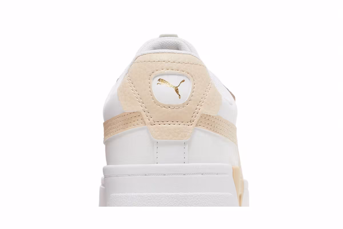 Puma Women's Cali Dream Leather White Shifting Sand, view 8