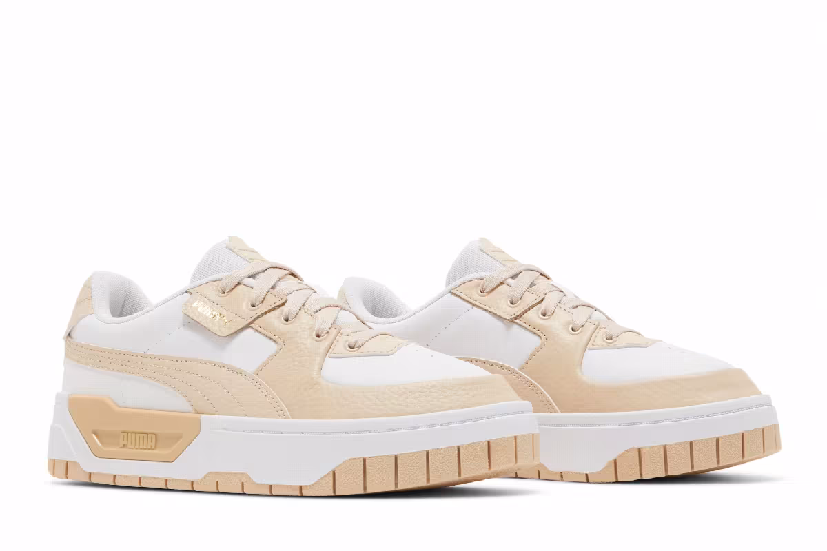 Puma Women's Cali Dream Leather White Shifting Sand, view 9