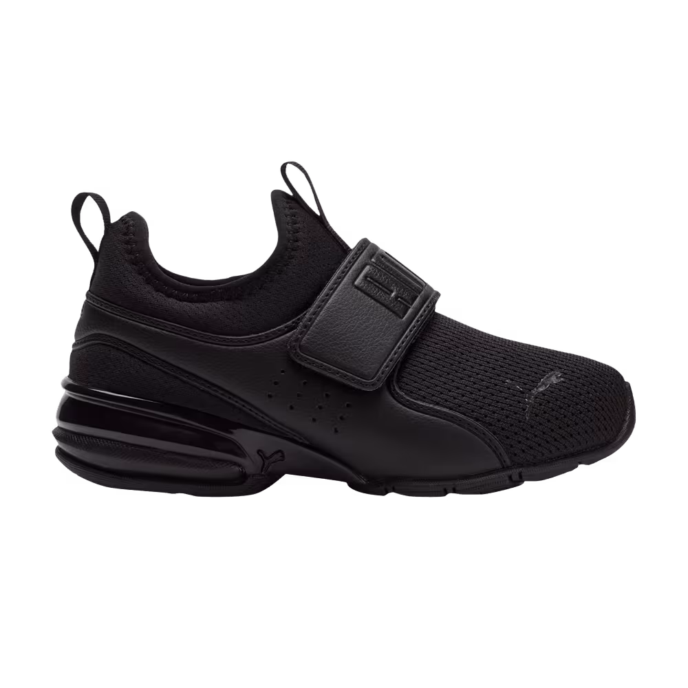 Puma Axelion Slip-On Little Kid Triple Black