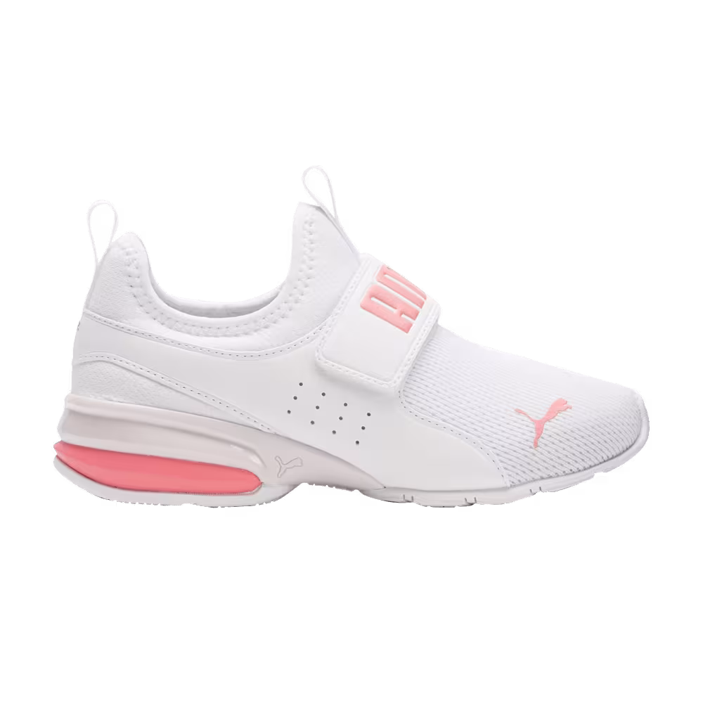 Puma Axelion Slip-On Big Kid White Carnation Pink