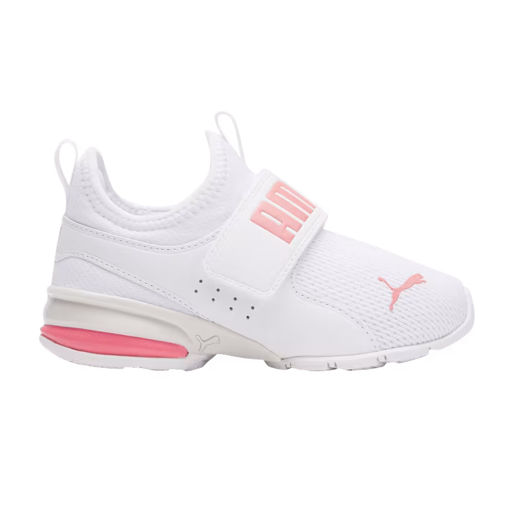 Puma Axelion Slip-On Little Kid White Carnation Pink