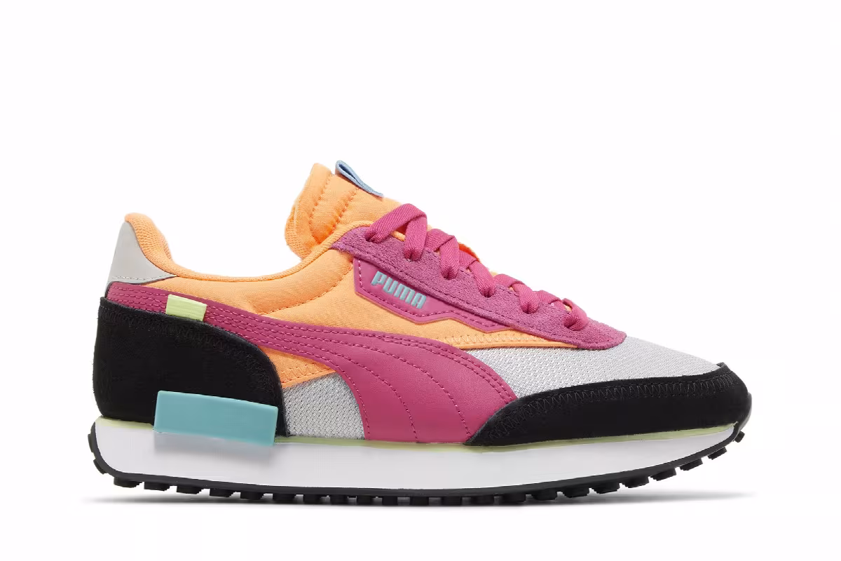 Puma Women's Future Rider Soft Grey Violet Beetroot Purple, view 2