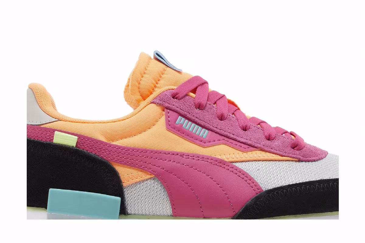Puma Women's Future Rider Soft Grey Violet Beetroot Purple, view 3
