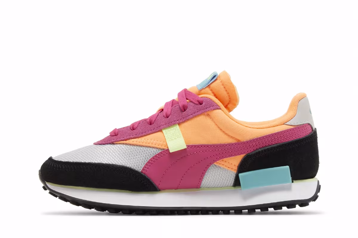 Puma Women's Future Rider Soft Grey Violet Beetroot Purple, view 4