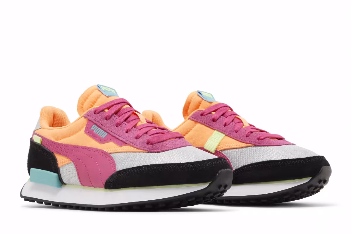 Puma Women's Future Rider Soft Grey Violet Beetroot Purple, view 9