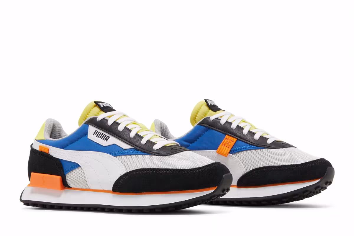 Puma Future Rider Splash Jr Grey Violet Victoria Blue, view 9