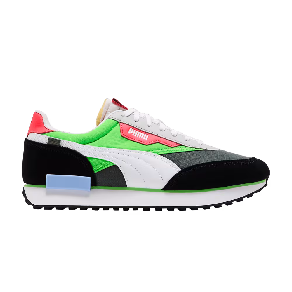 Puma Future Rider Play On - Dark Shadow Fluo Green