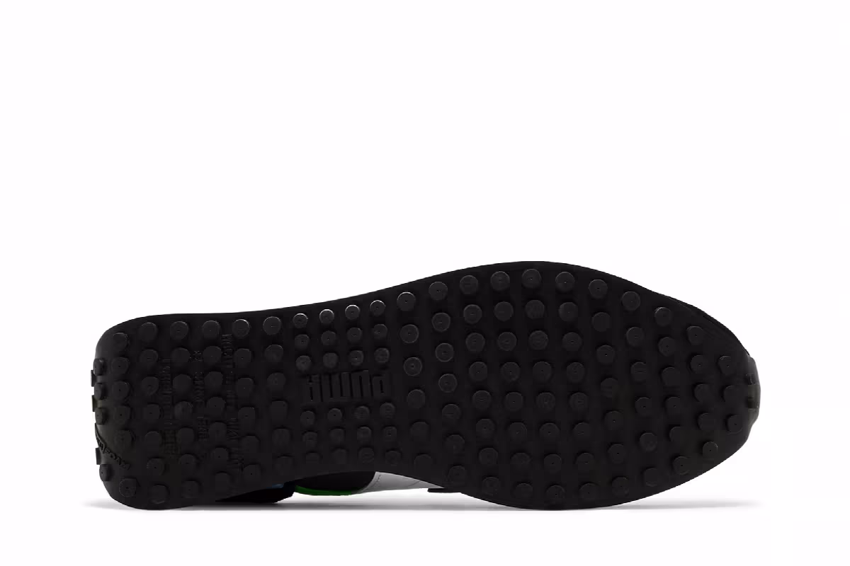 Puma Future Rider Play On - Dark Shadow Fluo Green, view 5