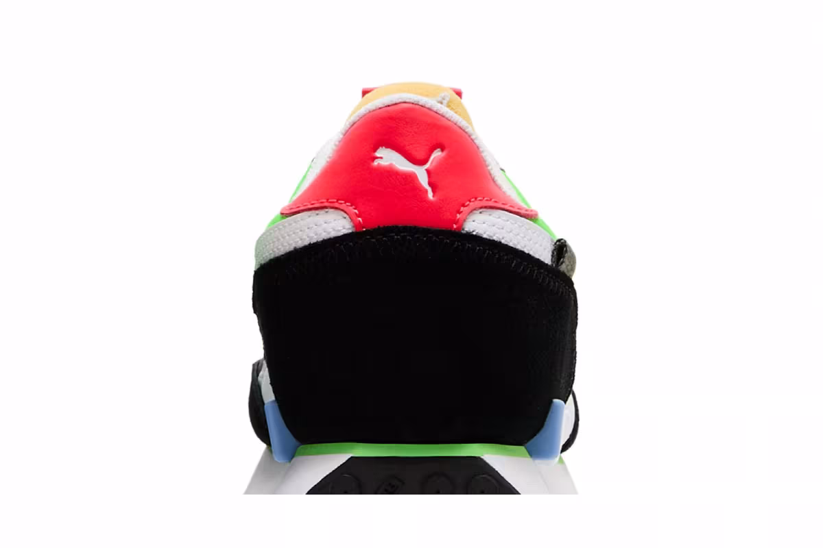 Puma Future Rider Play On - Dark Shadow Fluo Green, view 8