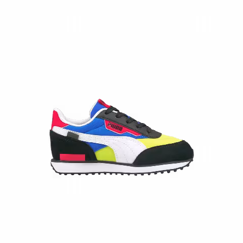 Puma Future Rider Play On Little Kid 'Black Ultra Blue'