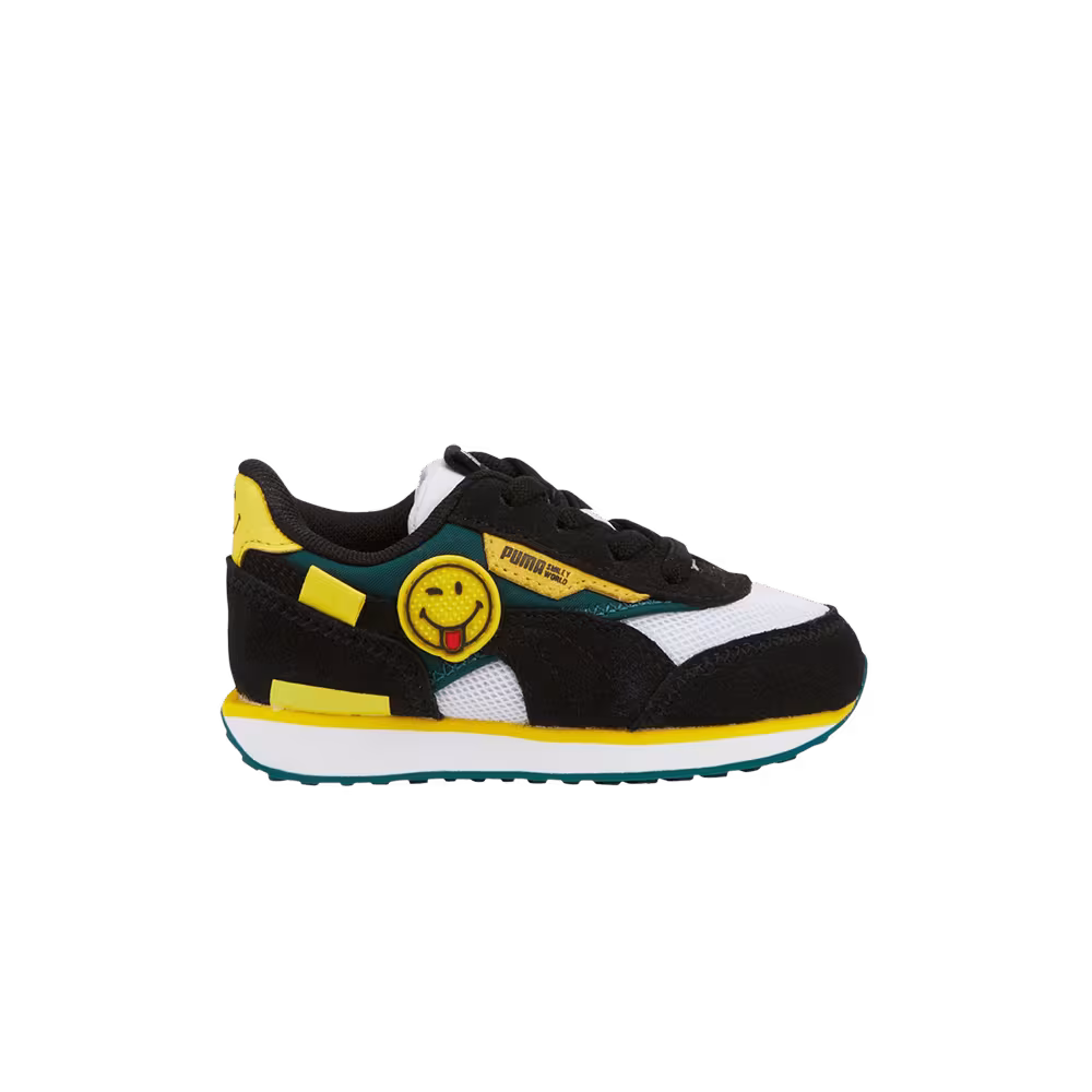 Puma SmileyWorld x Future Rider Infant Black Vibrant Yellow