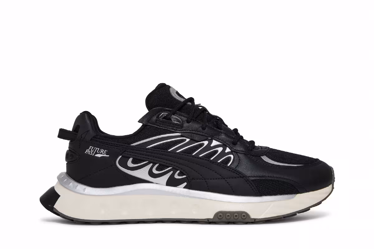 Puma Wild Rider Techno Black Silver, view 2