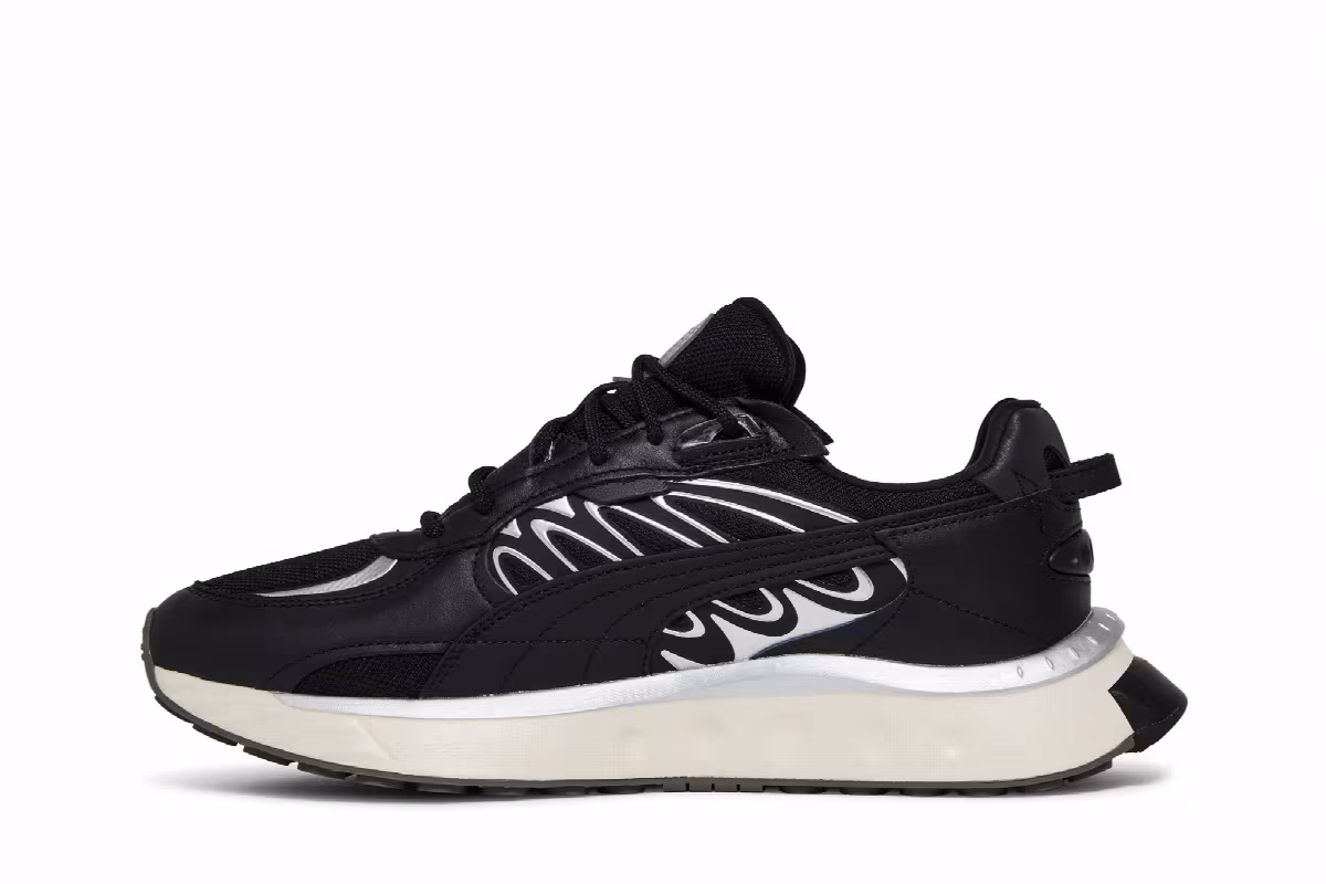 Puma Wild Rider Techno Black Silver, view 4