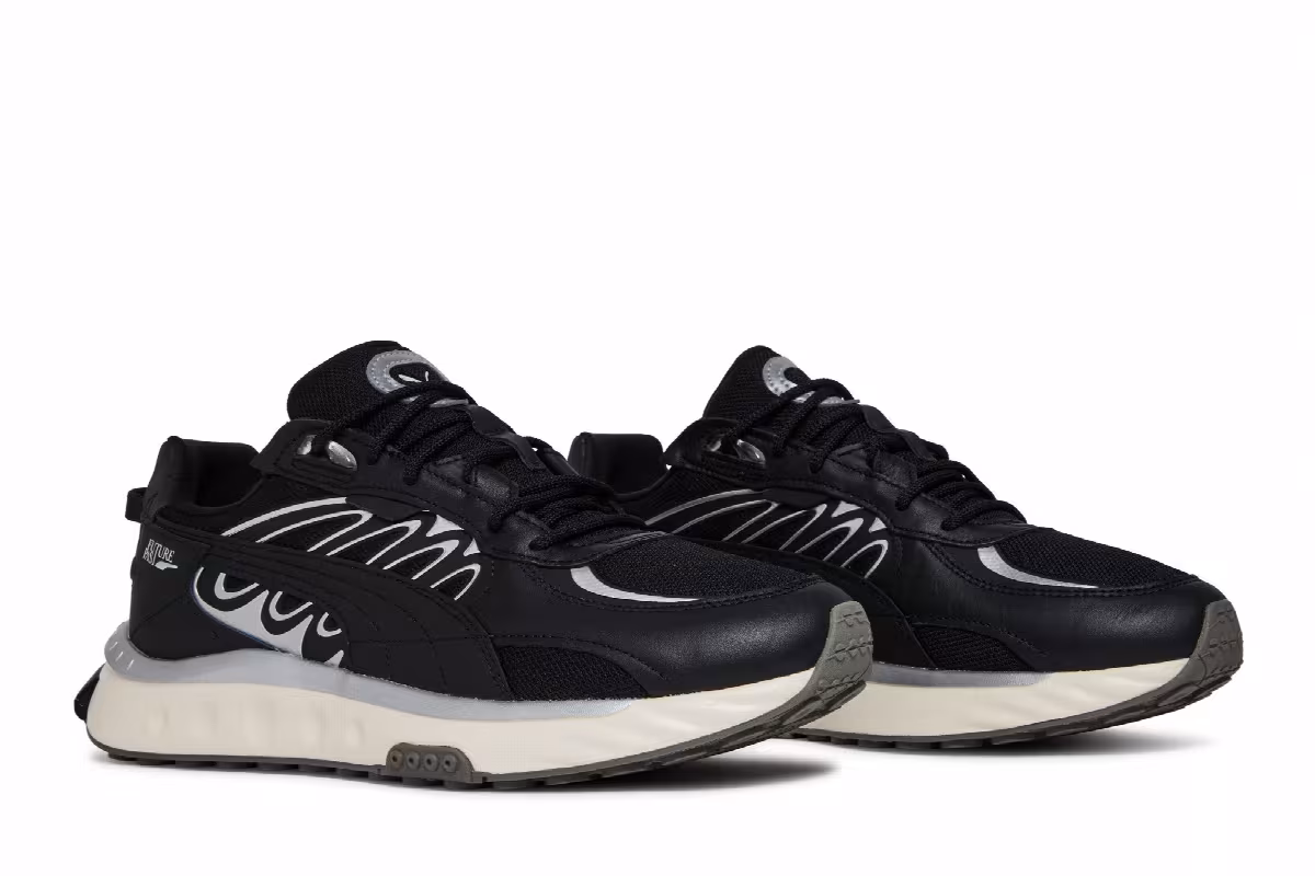 Puma Wild Rider Techno Black Silver, view 9