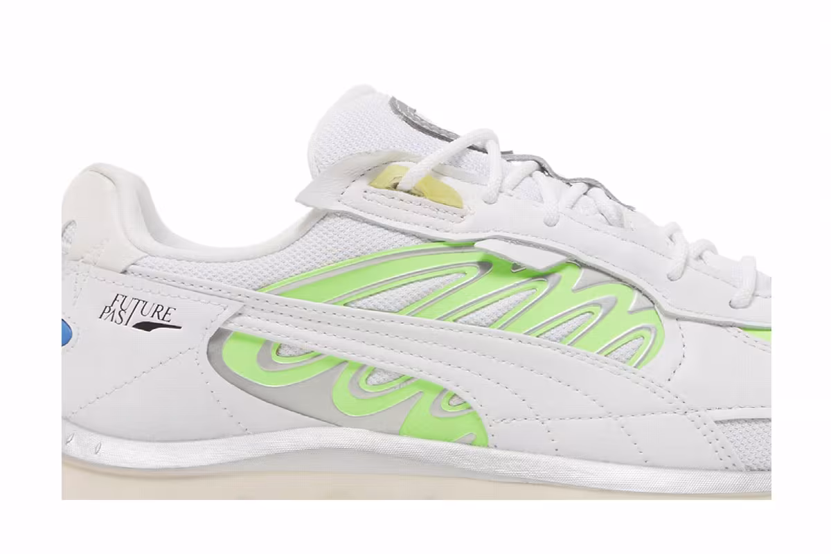 Puma Wild Rider Techno White Green Glare, view 3