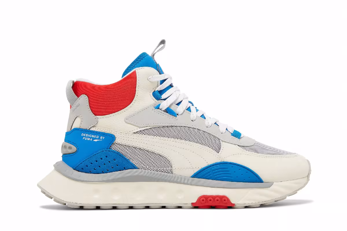 Puma Wild Rider Mid Ivory Glow Future Blue, view 2