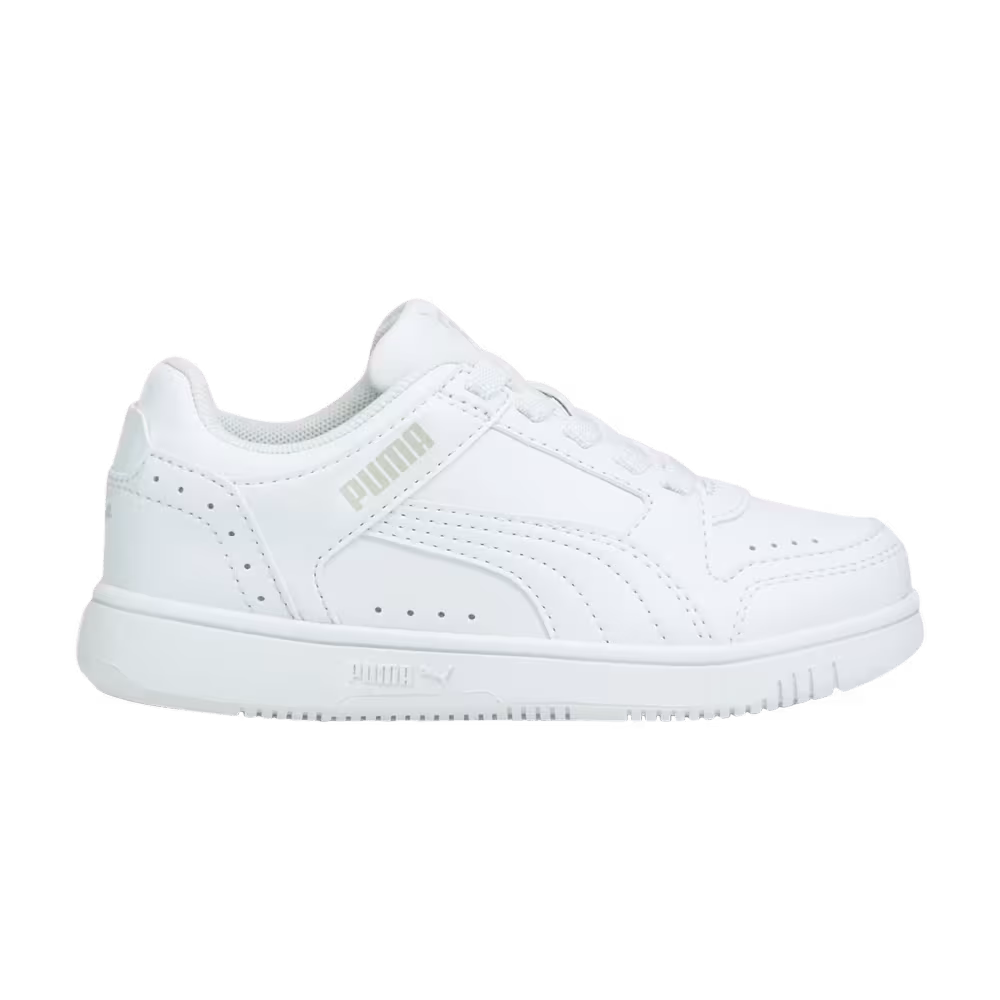 Puma Rebound Joy Low Little Kid White Grey Violet