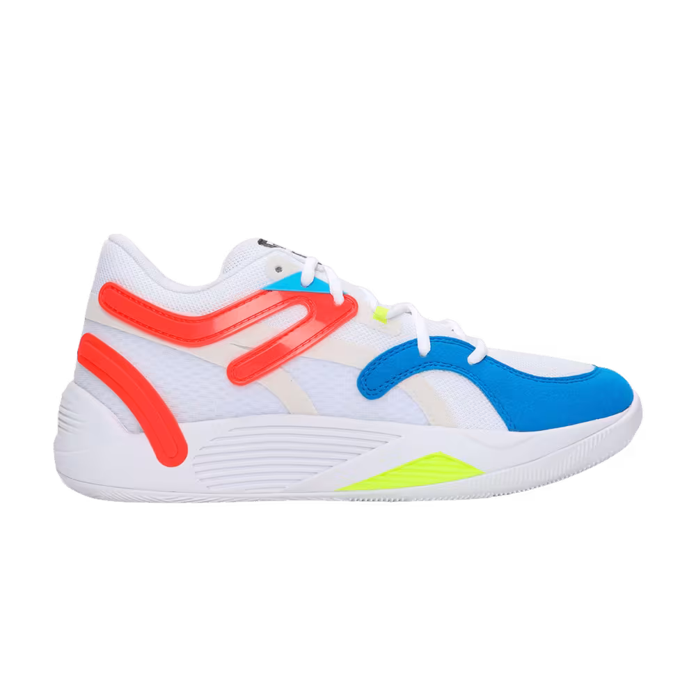 Puma TRC Blaze Court White Blue Cherry Tomato