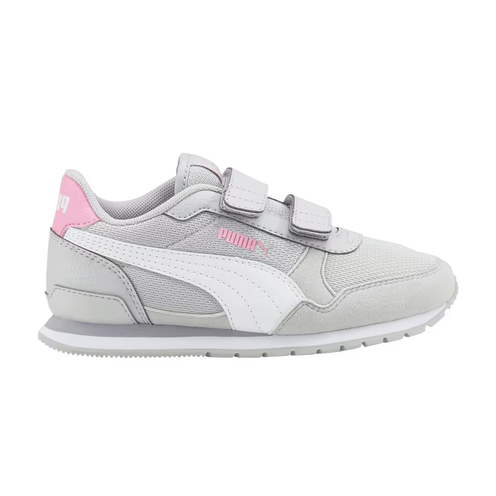 Puma ST Runner v3 Mesh V Little Kid Grey Violet Prism Pink