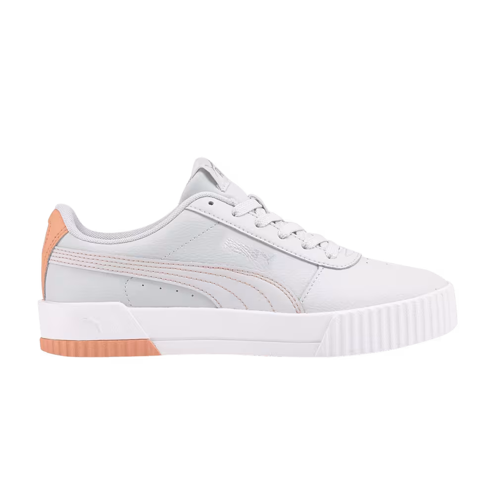 Puma Women's Carina Leather Arctic Ice Peach Pink