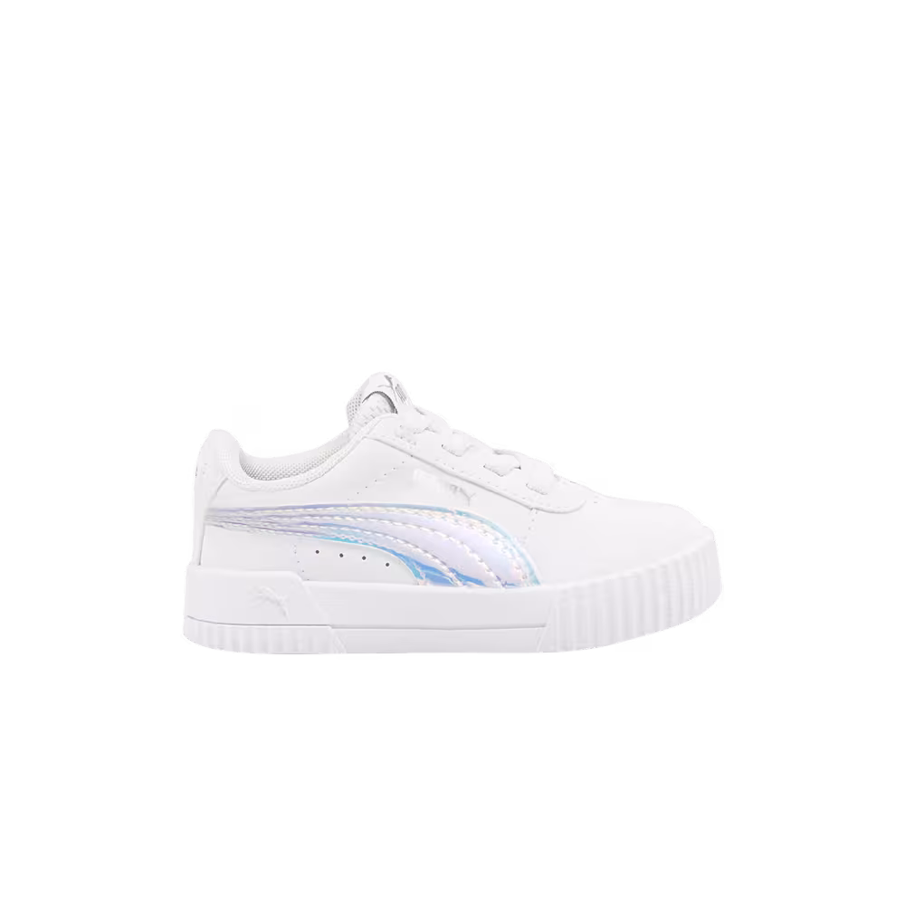 Puma Carina Holo Infant White Silver
